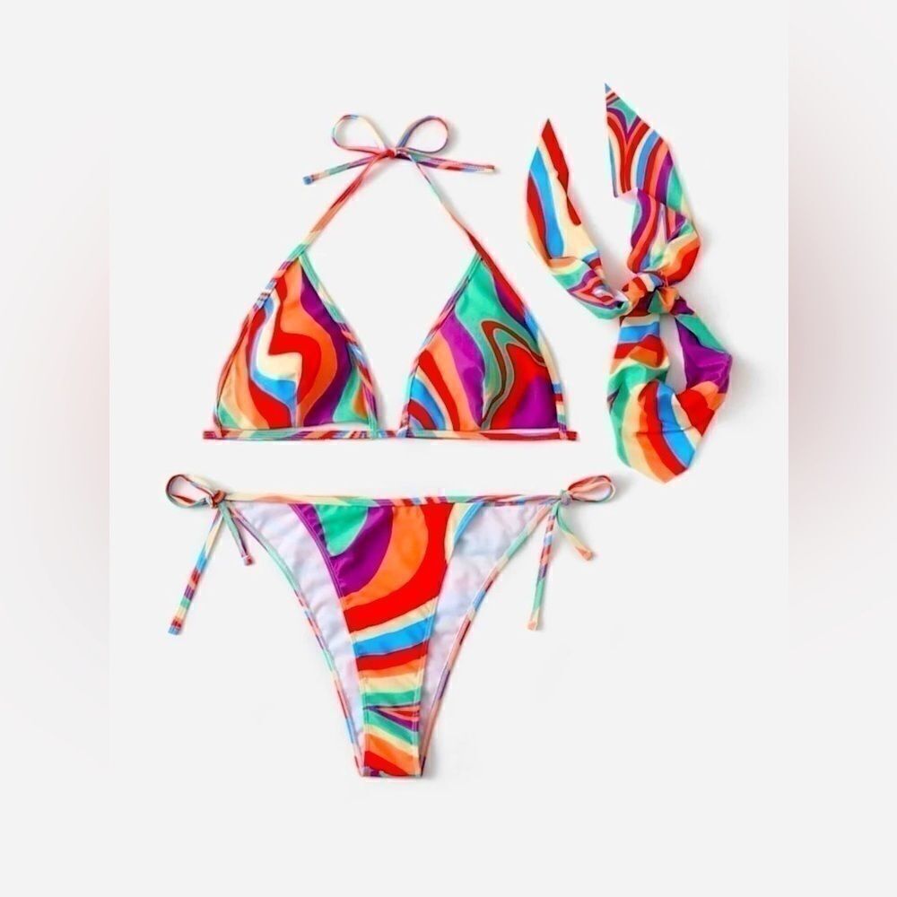 Women’s Plus Bikini Swimsuit 2 Piece Swimwear - Picture 3 of 5
